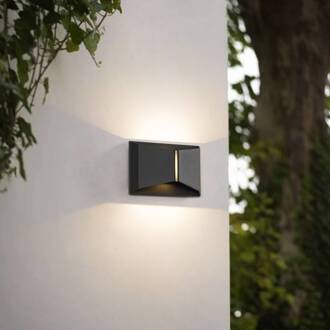 LED buiten wandlamp Anlira, zwart, Up & down, IP65