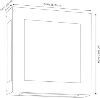 LED buiten wandlamp Aqua Legendo, roestvrij staal roestvrij staal, wit gesatineerd