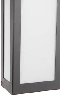 LED buiten wandlamp Aqua Rain, antraciet antraciet, wit