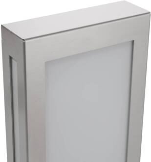 LED buiten wandlamp Aqua Rain Mini, roestvrij staal roestvrij staal, wit gesatineerd