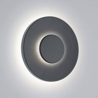 LED buiten wandlamp BUD 44, niet dimbaar, grijs, IP65 donkergrijs