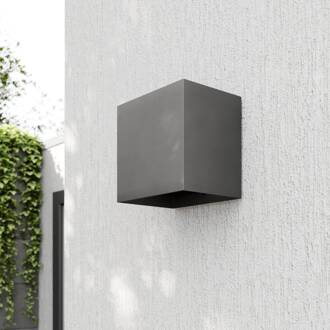 LED buiten wandlamp Evie, 14 cm, antraciet, up/down donkergrijs