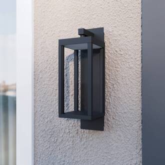 LED buiten wandlamp Ferdinand, set van 2, grijs, 38 cm donkergrijs, helder