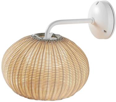 LED buiten wandlamp Garota, wit/ivoorkleurig, 27 cm wit, ivoorkleurig