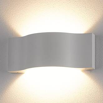 LED buiten wandlamp Jace, wit wit, wit gesatineerd
