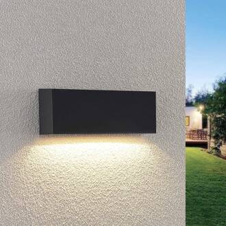 LED buiten wandlamp Jarte, 24 cm, down, grijs, IP65 donkergrijs (RAL 7024)
