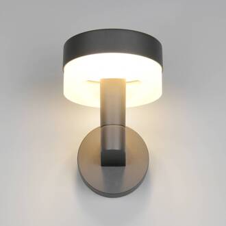 LED buiten wandlamp Mackenzie, antraciet, gegoten aluminium