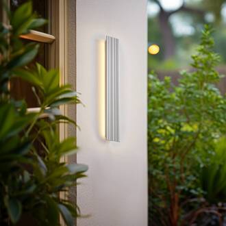 LED buiten wandlamp Melira, lengte 60 cm, grijs