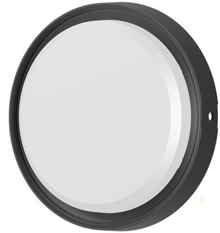 LED Buiten Wandlamp met Bewegingssensor - Brinton LED Bulkhead - 18W 2020lm - IP65 Waterdicht - 865 Helder/Koud Wit 6500K - Rond - Zwart