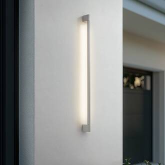 LED buiten wandlamp Neano, 120 cm, steengrijs, IP54 steengrijs, wit