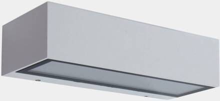 LED buiten wandlamp Nemesis, wit, breedte 19,5 cm