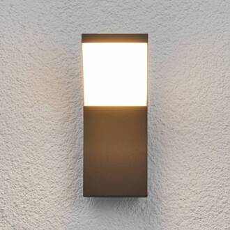 LED buiten wandlamp Timm, 20 cm, antraciet, IP54 antraciet, wit