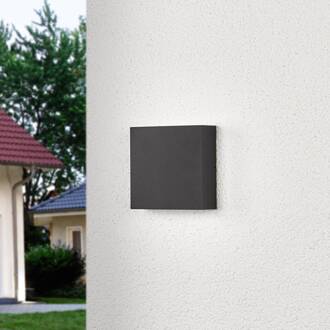LED buiten wandlamp Trixy, antraciet, metaal, IP54 antraciet, helder