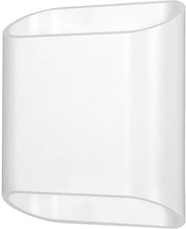 LED buiten wandlamp, wit, up & down, CCT, dimbaar, aluminium, glas