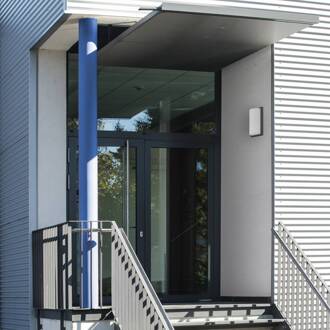 LED buitenwandlamp 039, bewegingsmelder, grafiet opaal, grafiet