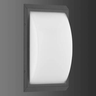 LED buitenwandlamp 053, bewegingsmelder, grafiet opaal, grafiet