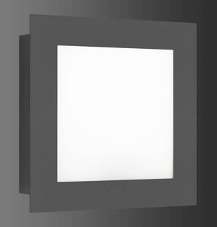 LED buitenwandlamp 3007LEDSEN bewegingsmelder grafiet, wit opaal