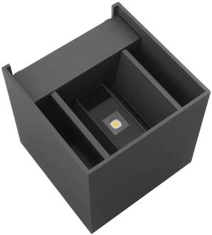 LED buitenwandlamp 5080 up/down grafiet