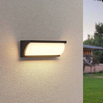 LED buitenwandlamp antraciet, wit gesatineerd