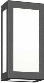 LED buitenwandlamp Aqua Rain, antraciet antraciet, gesatineerd wit