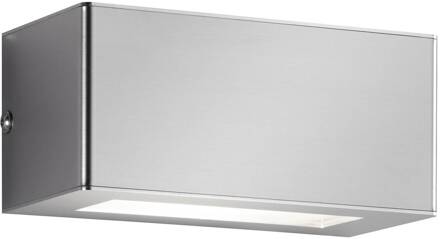 LED buitenwandlamp Aqua Stone, 2-lamps roestvrij staal, wit gesatineerd