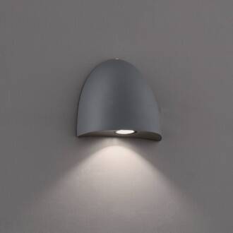 LED buitenwandlamp Bauta, donkergrijs donkergrijs, wit