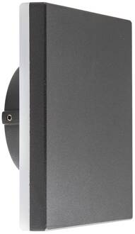 LED buitenwandlamp Bora hoekig, donkergrijs