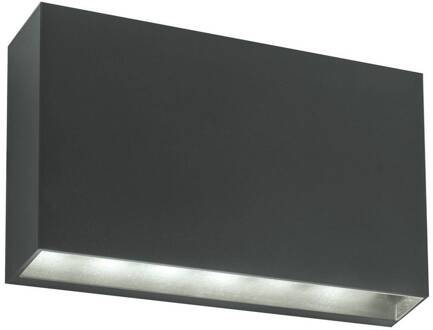 LED buitenwandlamp Elvira, donkergrijs donkergrijs, wit