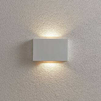 LED buitenwandlamp Katla van aluminium wit