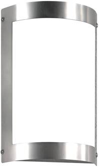 LED buitenwandlamp Macro 3 mat roestvrij staal, gesatineerd wit