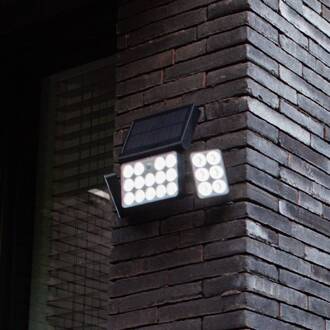 LED buitenwandlamp op zonne-energie Tuda, 32,1 cm zwart