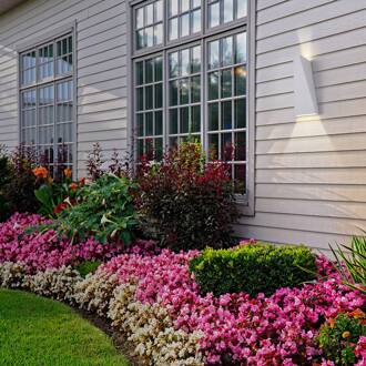 LED buitenwandlamp Times Square wit