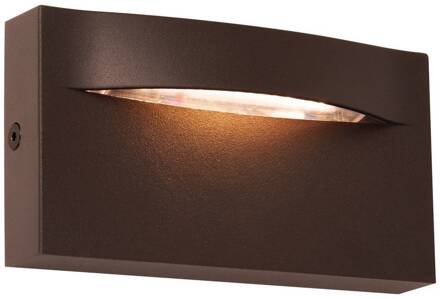 LED buitenwandlamp Vita, roestbruin, 13,7 x 7,5 cm
