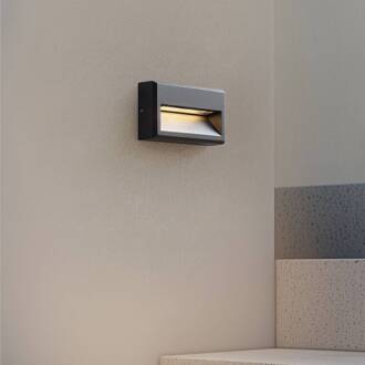 LED buitenwandlamp Weno, zwart, aluminium, IP65 zand zwart, wit