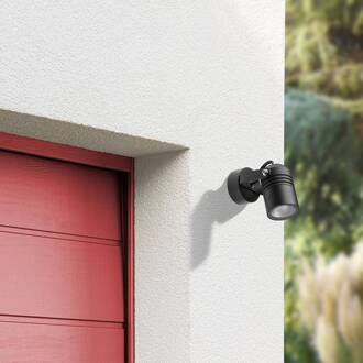 LED buitenwandspot 5019, zwart, IP54 zwart, helder