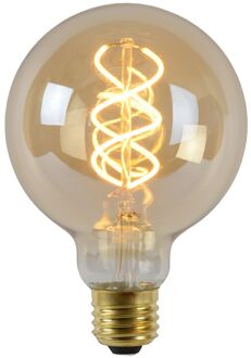 Led Bulb Filament Lamp Ø 9,5 Cm Led Dimb. Oranje