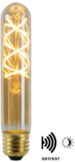 LED BULB TWILIGHT SENSOR - Filament lamp Buiten - Ø 3 cm - LED - E27 - 1x4W 2200K - Amber