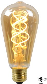 LED BULB TWILIGHT SENSOR - Filament lamp Buiten - Ø 6,4 cm - LED - E27 - 1x4W 2200K - Amber