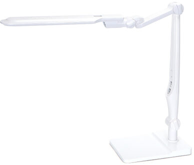 LED Bureaulamp - Aigi Marina - 9W - Aanpasbare Kleur - Dimbaar - Mat Wit