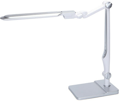 LED Bureaulamp - Aigi Marina - 9W - Aanpasbare Kleur - Dimbaar - Mat Zilver Helder/Koud wit;Warm wit;Natuurlijk wit