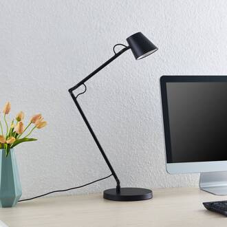 LED bureaulamp Tarris, hoogte 46 cm, zwart zwart mat