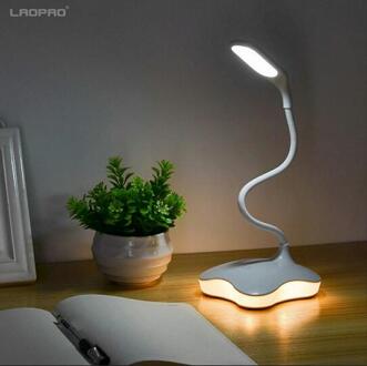 LED bureaulamp touch usb 3 Niveau Dimbare led Tafellamp Studie leeslamp voor slaapkamer Nachtlampje boek licht LAOPAO