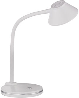 LED Bureaulamp - Trion Berony - 3W - Warm Wit 3000K - Rond - Flexibele Arm - Mat Wit - Kunststof
