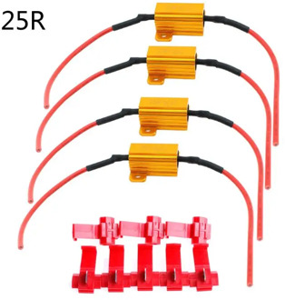 LED Car Light Resistance 25W 6/8/10/25Ω Load Resistors for Turn Signal Lantern License Plate Lamp