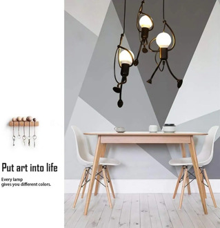 LED Chandelier Fashion Single/Three Head Lamp Simple Doll Swing Chandelier Modern Living Room Children Bedroom Light