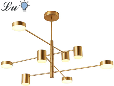 LED Chandelier Lighting Modern Fashion Black Gold White Hanging Lamp Long Lights for Hall Kitchen Living Room Loft Bedroom Light