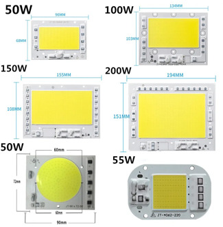 LED COB 5054 Black King Kong light bead 35W 50W 100W 200W 220V Smart IC Fit For DIY High power not need Driver for flood light