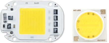 LED COB Chip 20W 30W 50W 3W 5W 7W 9W 12W 15W 18W 110V 220V Smart IC Light High Lumen Chip For DIY LED Floodlight Soptlight Bead