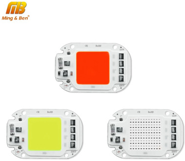 LED COB Lamp Bead 110V 220V 20W 30W 50W Smart IC LED Chip DIY For LED Floodlight Decoration Red Green Blue Yellow Warm Day White