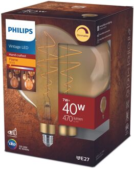 LED Deco filament globe lamp dimbaar - E27 7W 470lm 1800K 230V